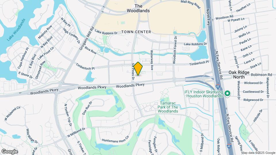 10200 Six Pines Dr Map and Location Details