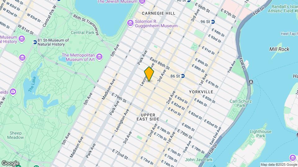 158 E 83rd St Mapa y Detalles de la Ubicación