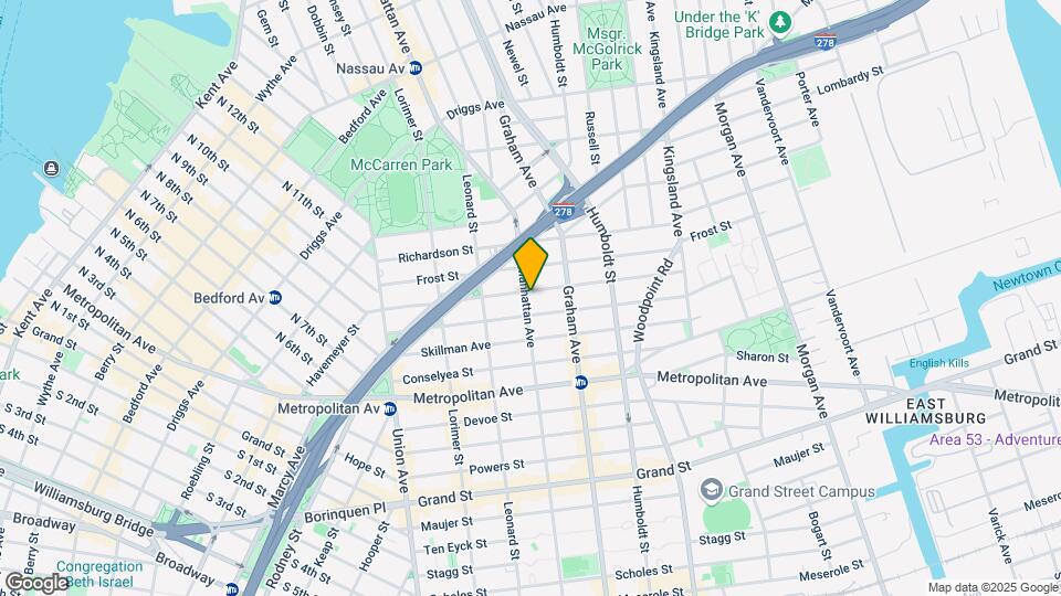 378 Manhattan Ave Mapa y Detalles de la Ubicación