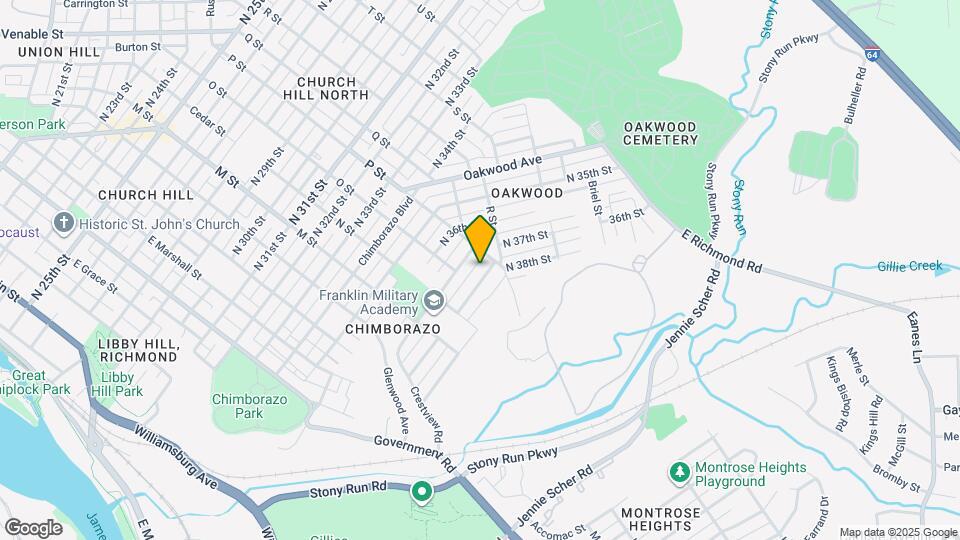 908 N 38th St Map and Location Details