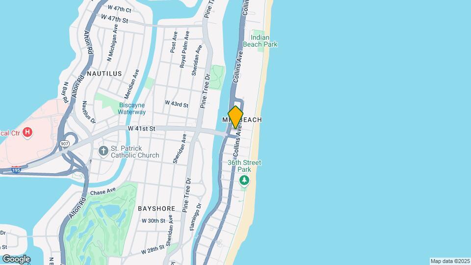 4122 Collins Ave Map and Location Details