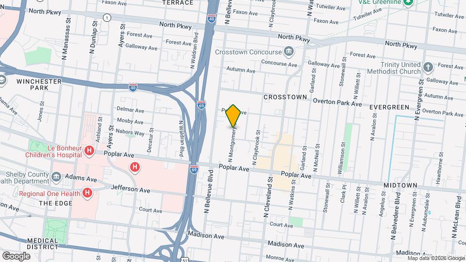 275 N Montgomery St Map and Location Details
