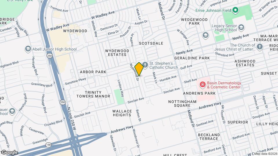 2302 Wydewood Dr Map and Location Details