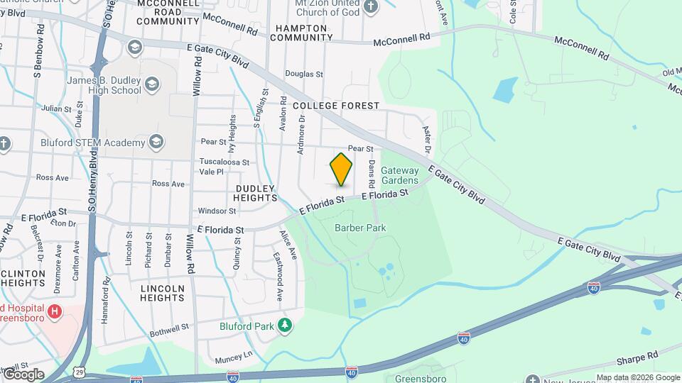 1605 Pear Tree Ln Map and Location Details