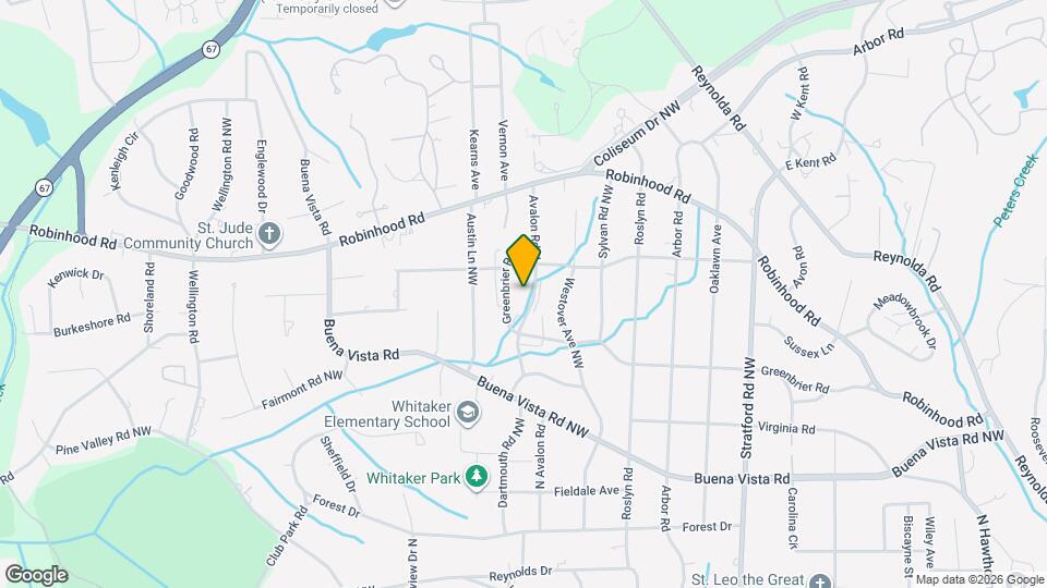 714 N Avalon Rd Map and Location Details