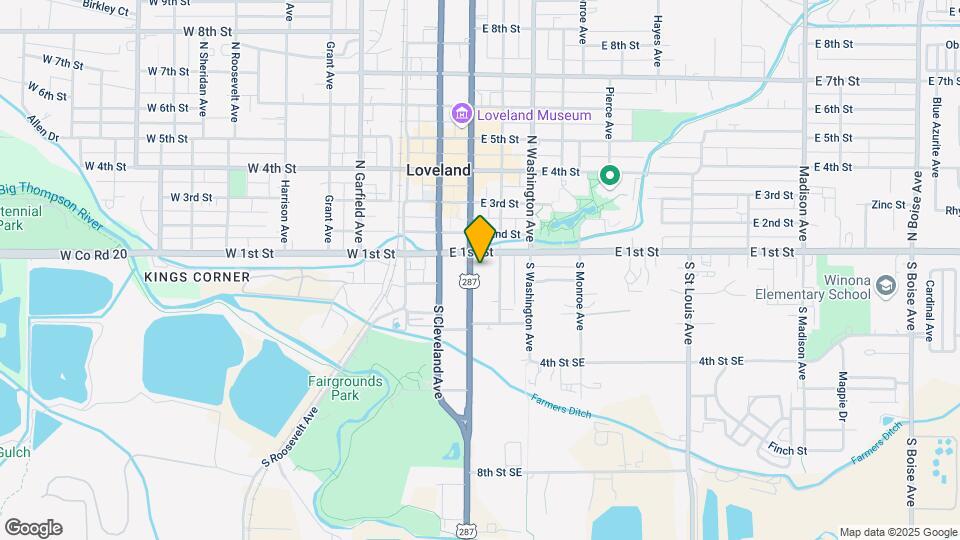 126 S Lincoln Ave Map and Location Details