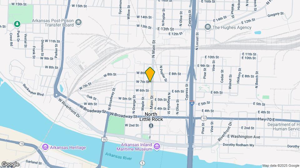 615 N Main St Map and Location Details