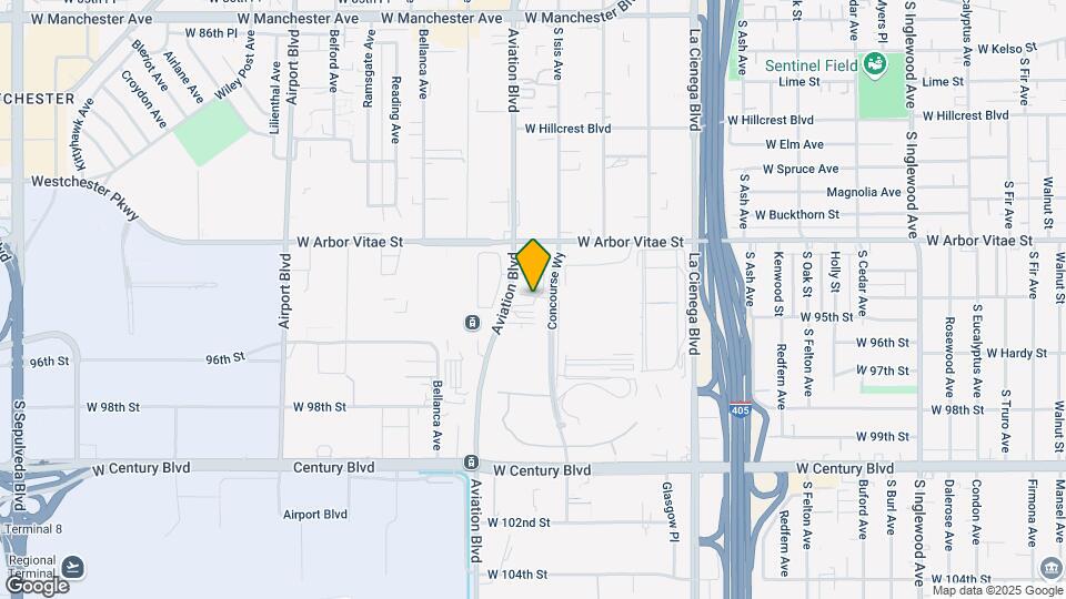 9401 Isis Ave Map and Location Details