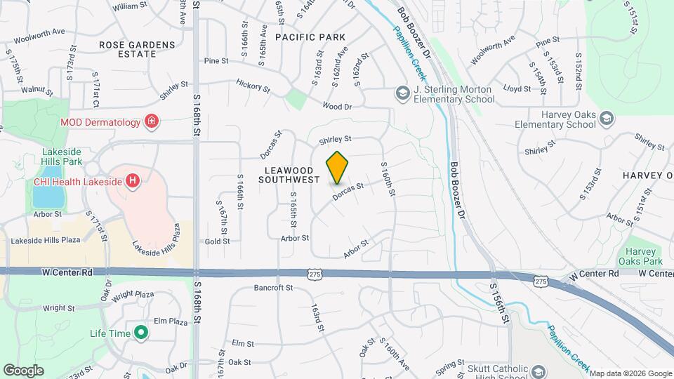 2121 S 163rd Cir Map and Location Details