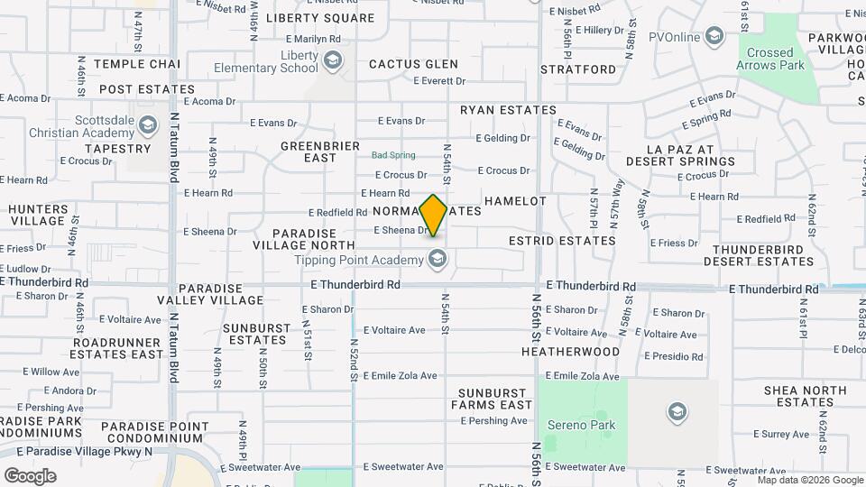5334 E Friess Dr Map and Location Details