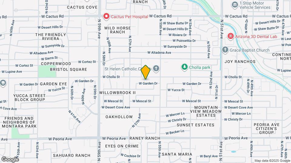 5550 W Garden Dr Map and Location Details