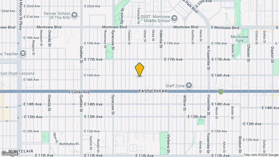 1574 Tamarac St, Unit B Mapa y Detalles de la Ubicación