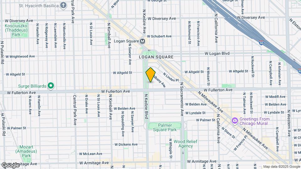 2415 N Kedzie Blvd, Unit GDN Map and Location Details