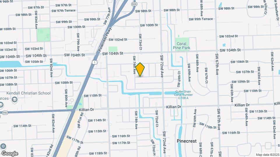 7350 SW 107th Terrace Map and Location Details