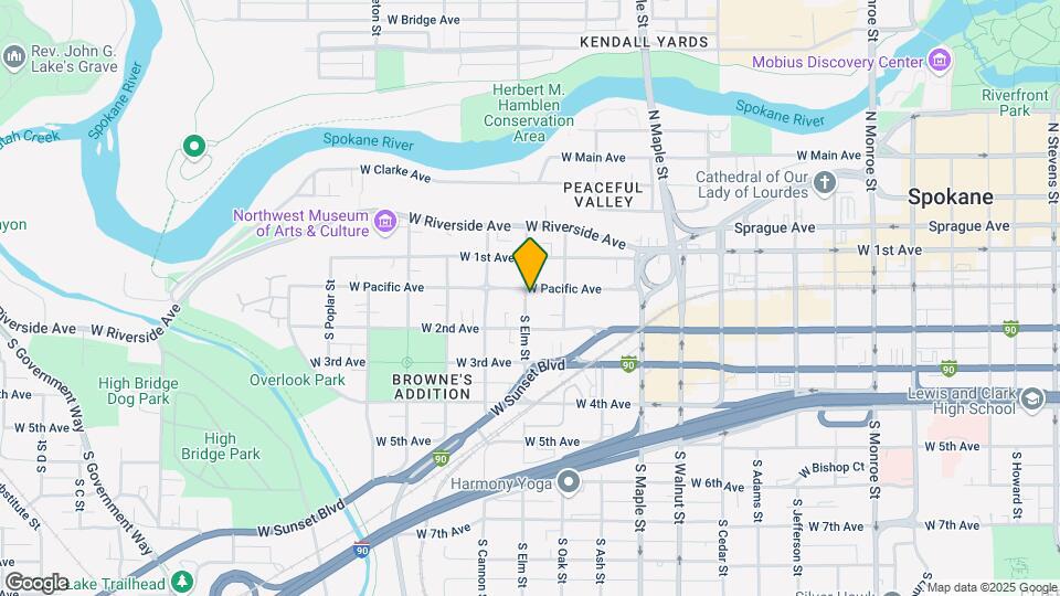 1825 W Pacific Ave Map and Location Details