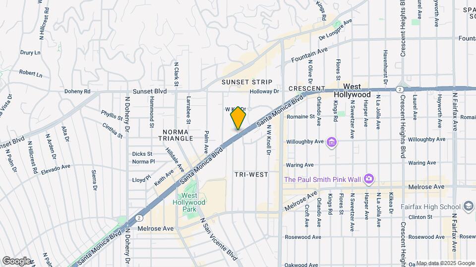 935 Westbourne Dr Map and Location Details