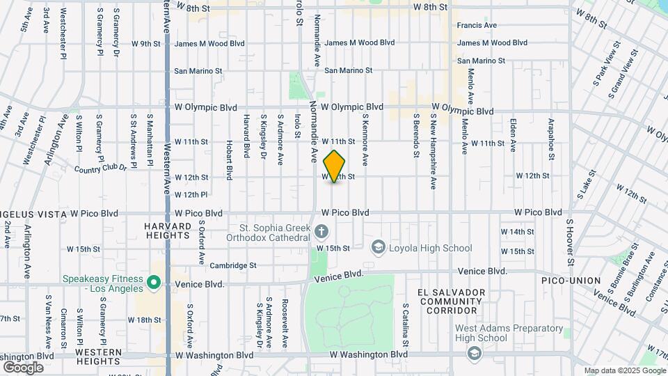 1214 S Mariposa Ave Map and Location Details
