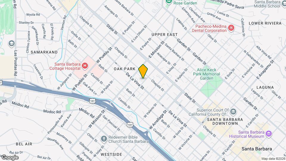 118 W Pedregosa St Map and Location Details