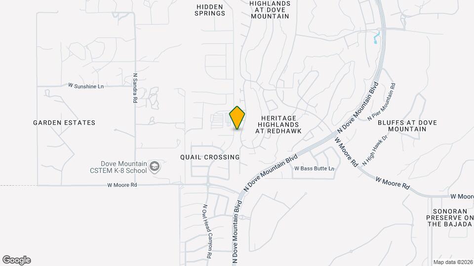 13009 N Desert Flora Ln Mapa y Detalles de la Ubicación