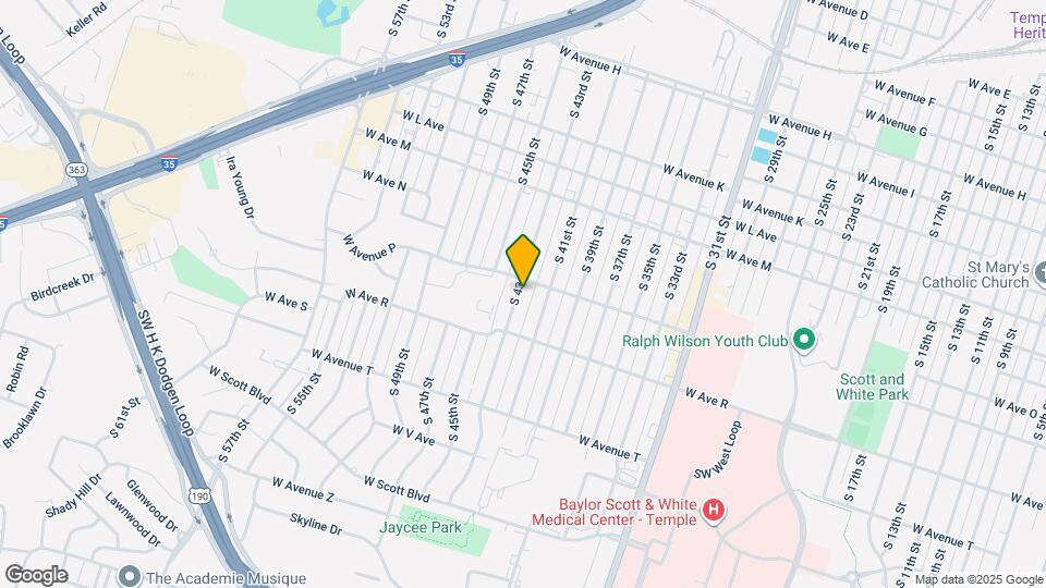 1605 S 43rd St Map and Location Details