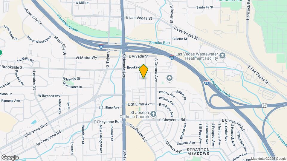 1602 S Wahsatch Ave Map and Location Details