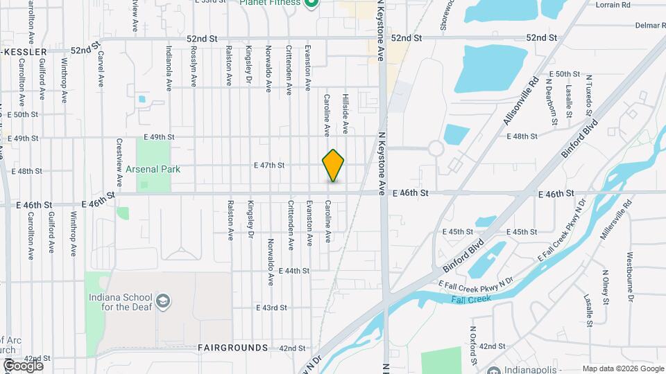 2106 E 46th St Map and Location Details