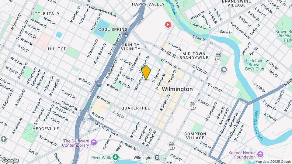 802 N Washington St Map and Location Details