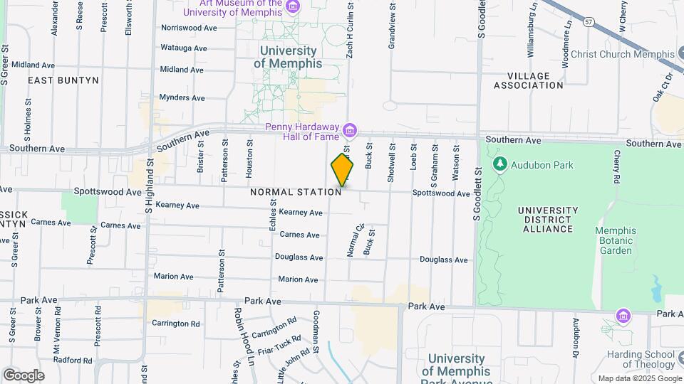 3841 Spottswood Ave Map and Location Details