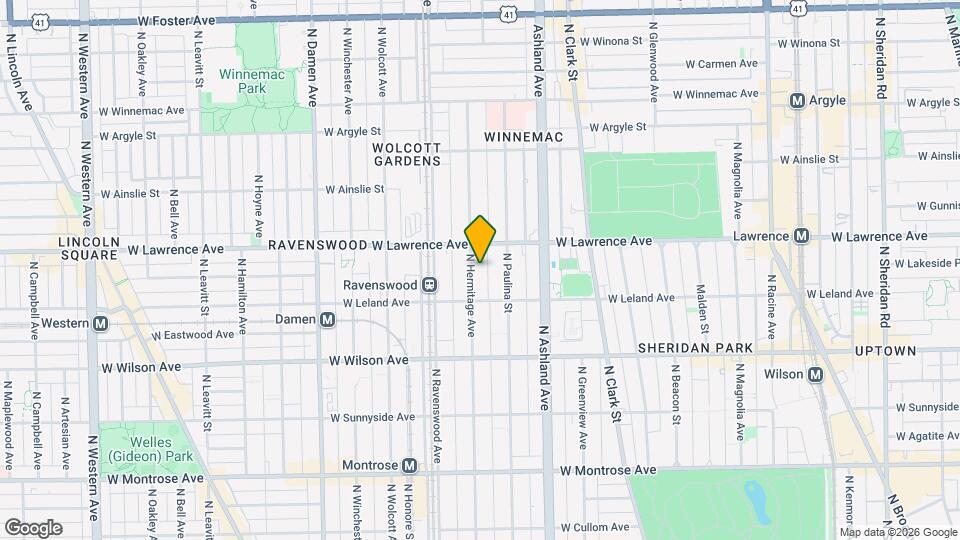 4731 N Hermitage Ave, Unit J05W Map and Location Details