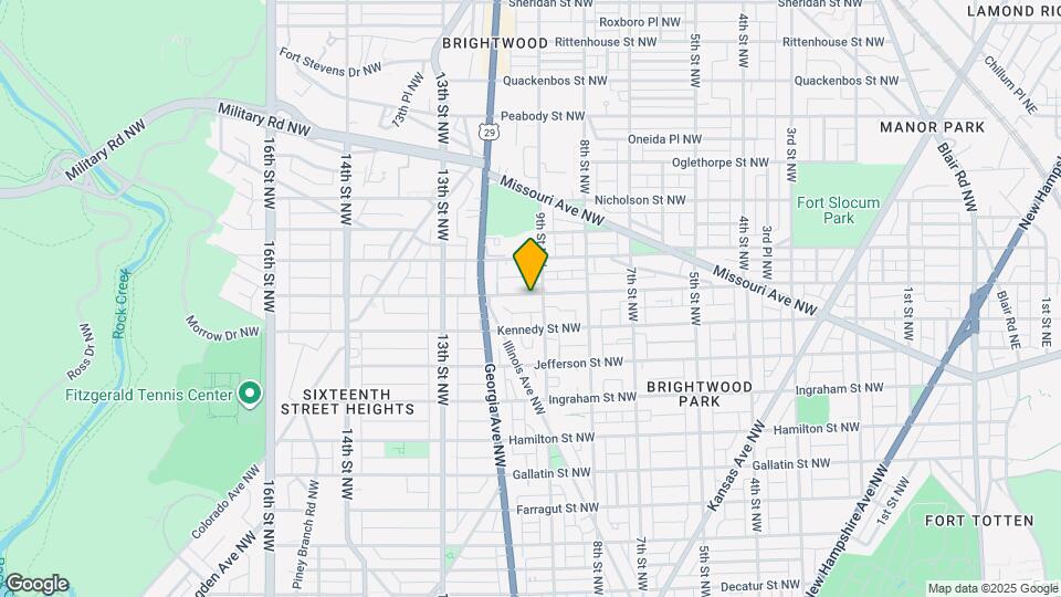 908 Longfellow St NW Map and Location Details