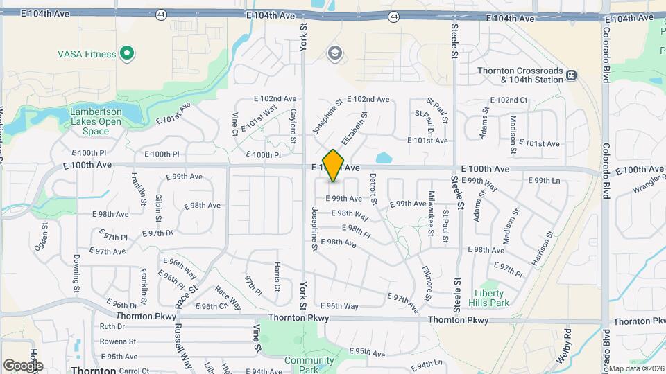 9954 Columbine St Map and Location Details