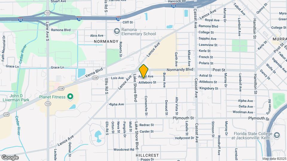 5327 Attleboro St Map and Location Details