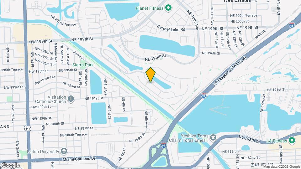 650 NE 191st Terrace Map and Location Details