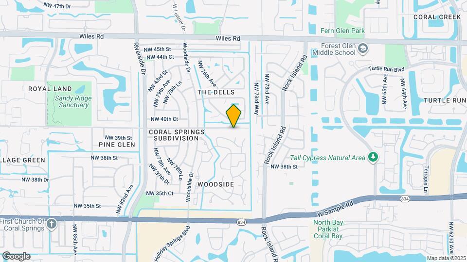 7514 NW 40th St Map and Location Details