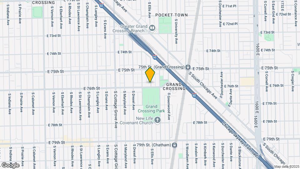 956 E 76th St Map and Location Details
