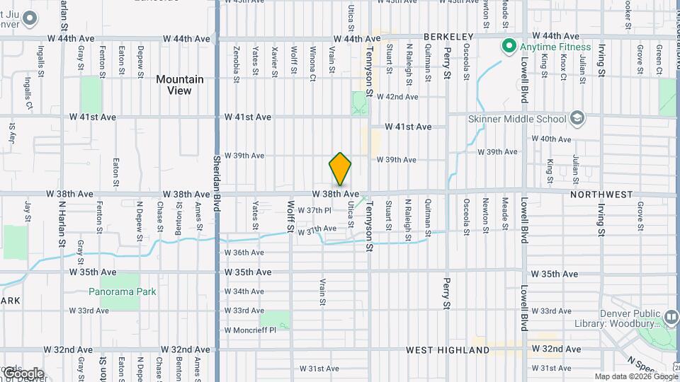 4553 W 38th Ave Mapa y Detalles de la Ubicación