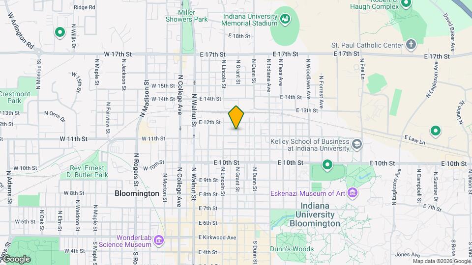 811 N Grant St Map and Location Details