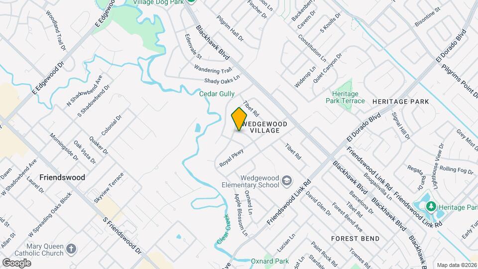 16106 David Glen Dr Mapa y Detalles de la Ubicación