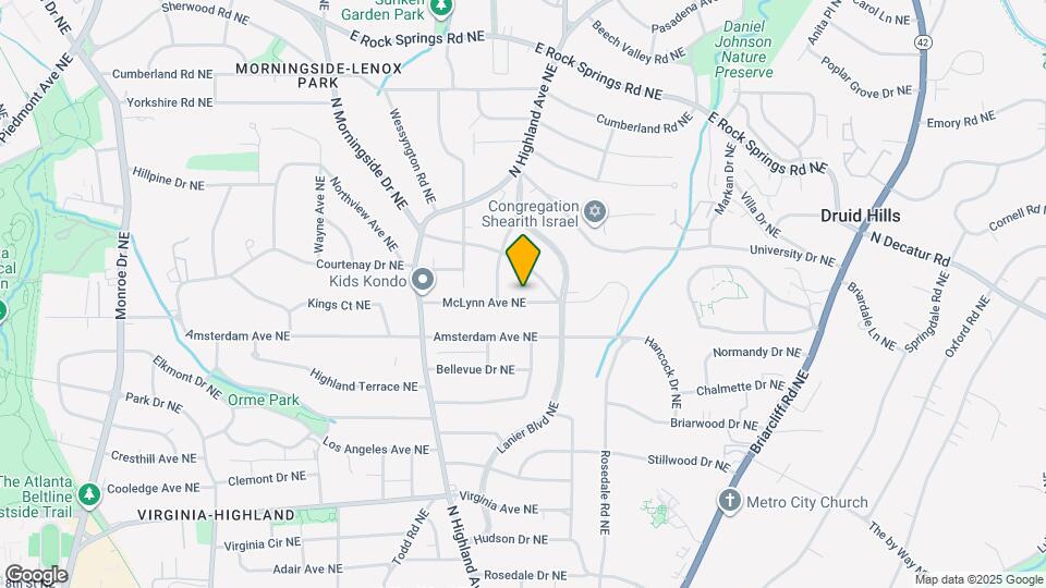 1092 McLynn Ave NE Map and Location Details