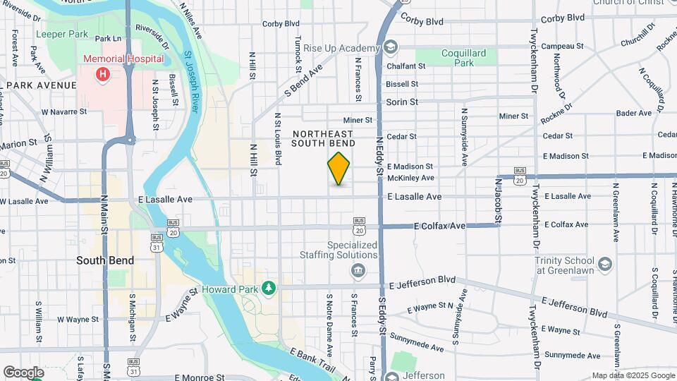 915 E Lasalle Ave Map and Location Details