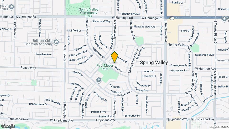 7344 Vireo Dr Map and Location Details