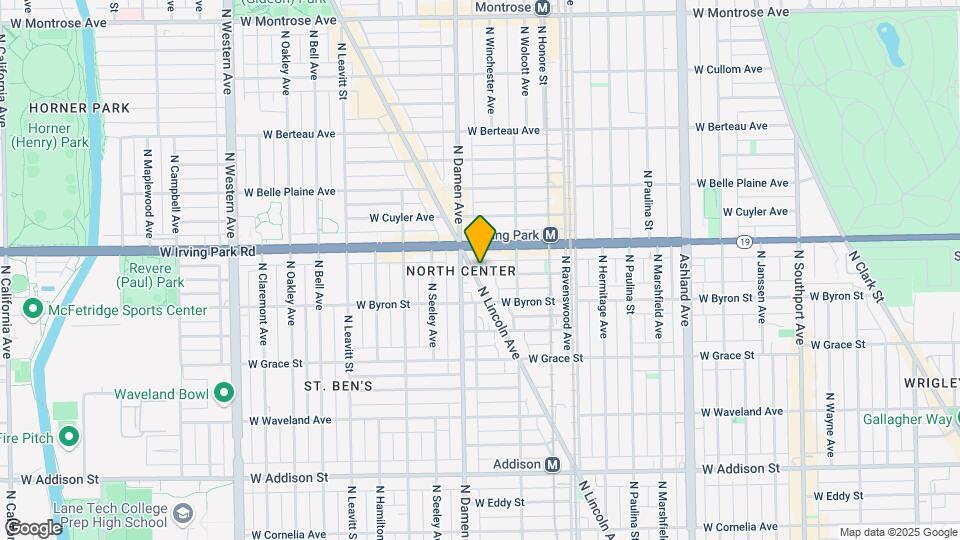 3937 N Lincoln Ave Map and Location Details