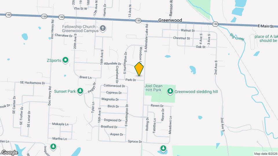 1106 Park Dr, Unit 101 Map and Location Details