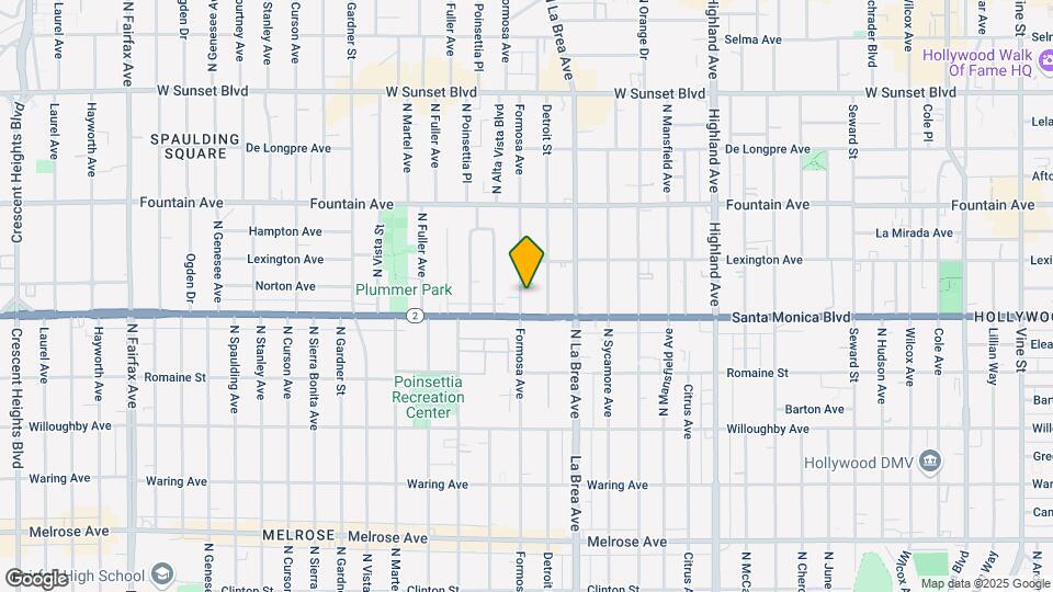 1122 N Formosa Ave Map and Location Details