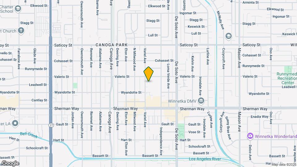 7332 Variel Ave Map and Location Details