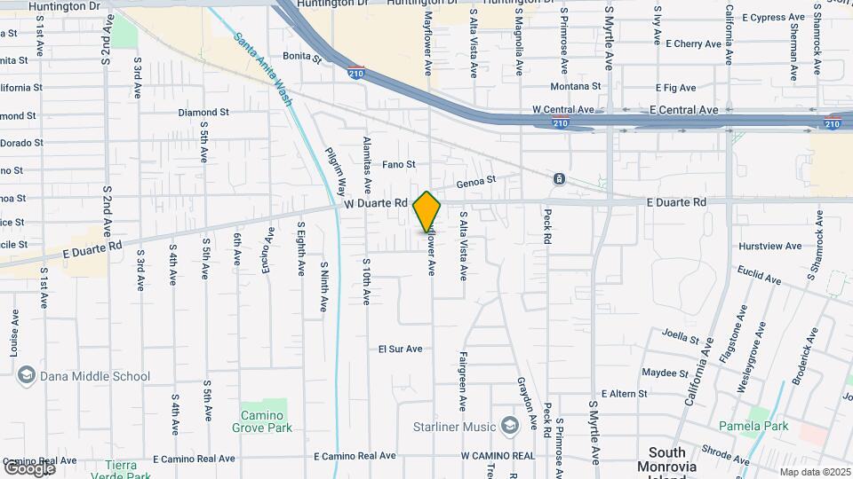 1841 Mayflower Ave Map and Location Details