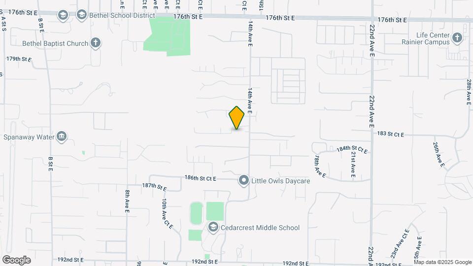 18323 13th Avenue Ct E Map and Location Details