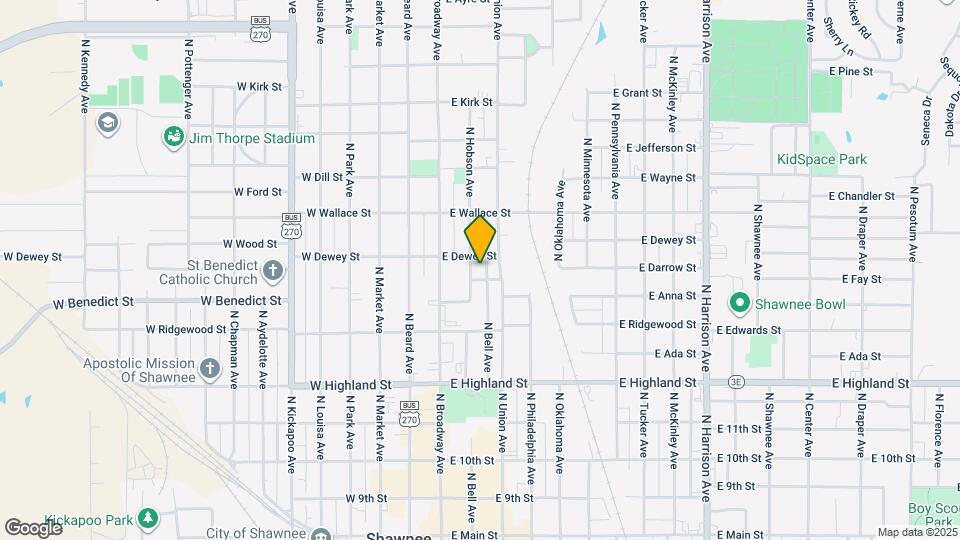 644 N Bell Ave Mapa y Detalles de la Ubicación