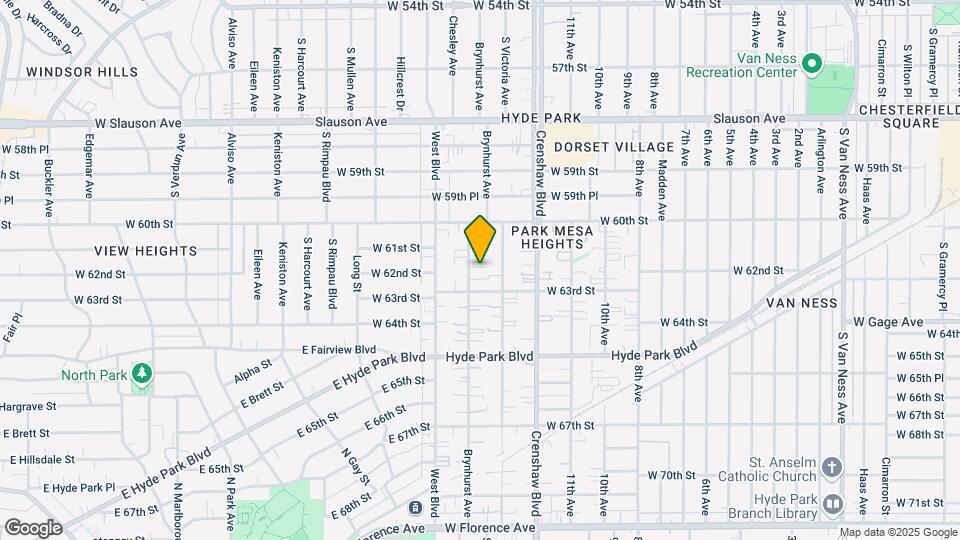 6126 Brynhurst Ave Map and Location Details
