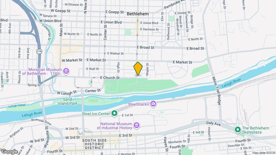 303 E Church St Map and Location Details